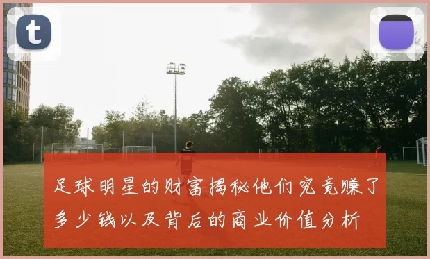 足球明星的财富揭秘他们究竟赚了多少钱以及背后的商业价值分析
